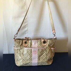 Coach Tan and Pink Women's Bag